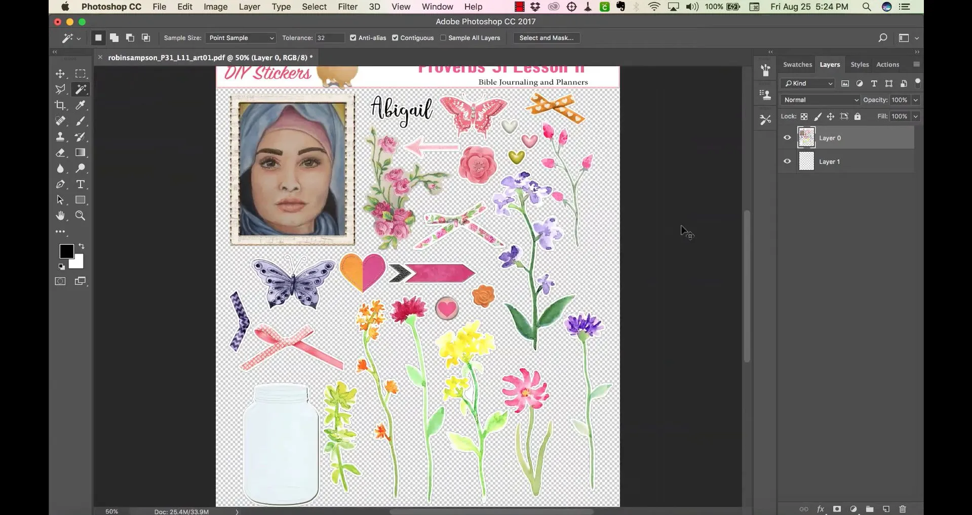 make a pdf transparent photoshop