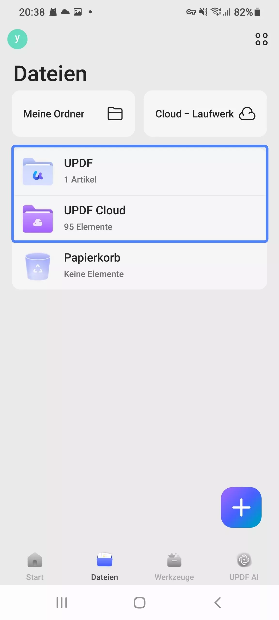 „UPDF“ und „UPDF Cloud“