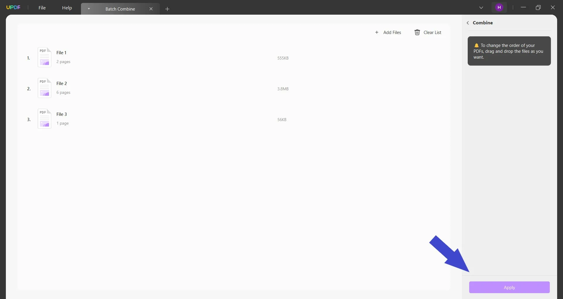 دمج ملفات Excel تطبيق