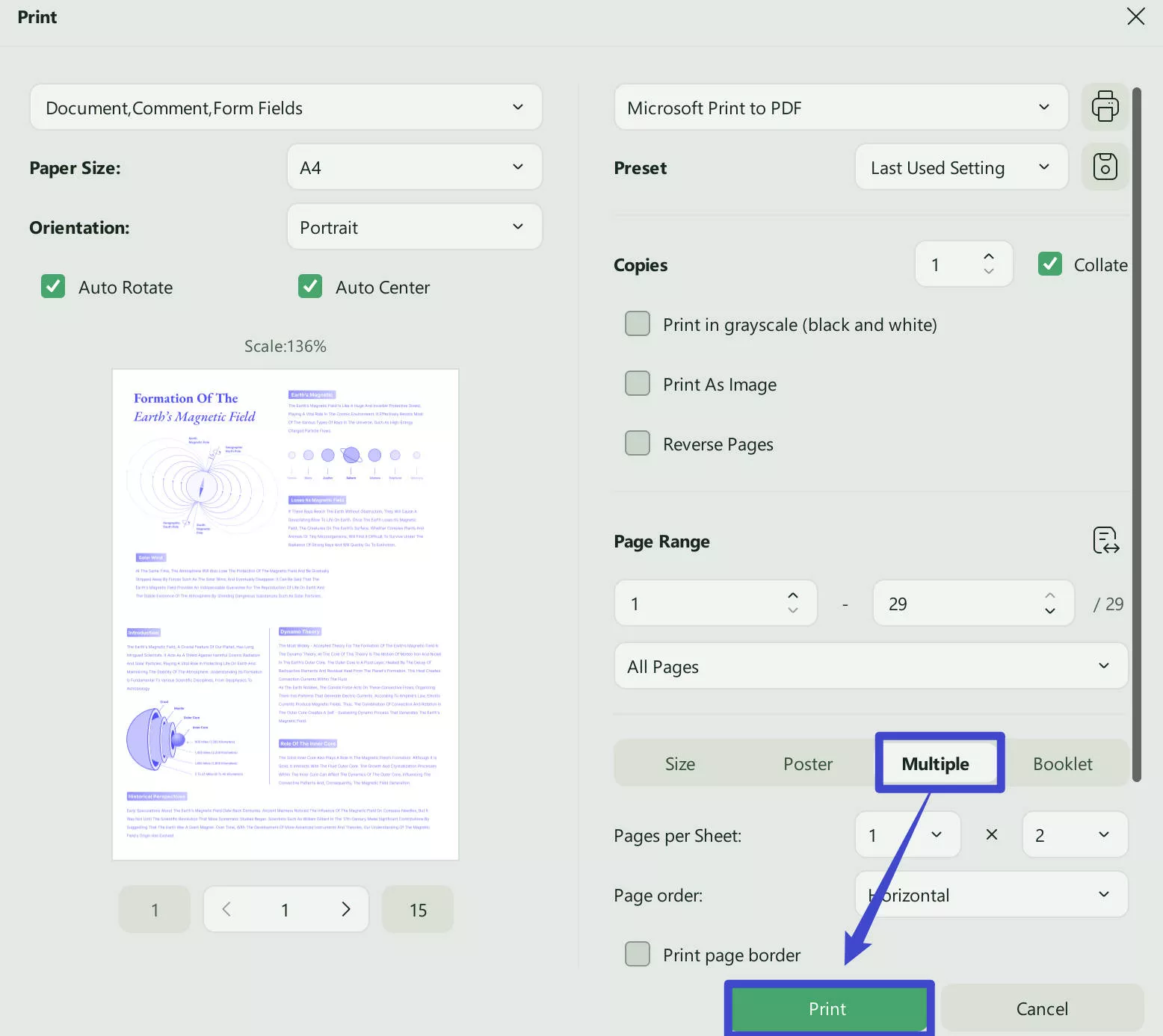 2 slides per page pdf updf