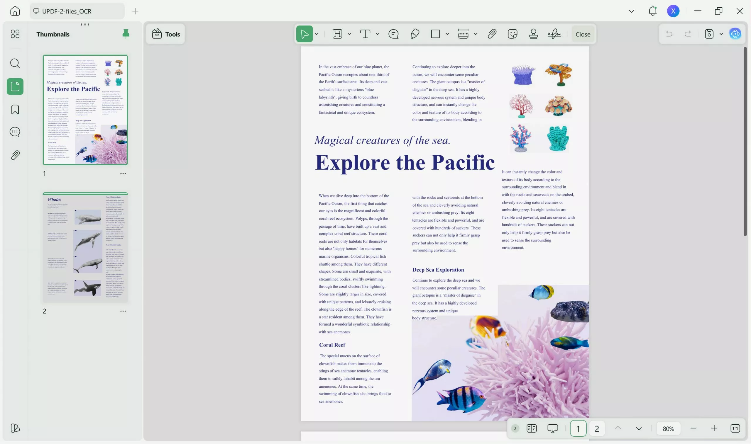 how to make a multi page pdf open file