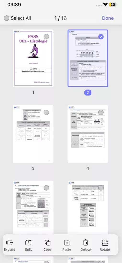 rotate only one page in pdf ios
