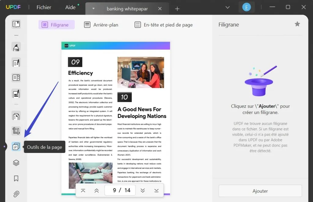 enlever filigrane pdf
