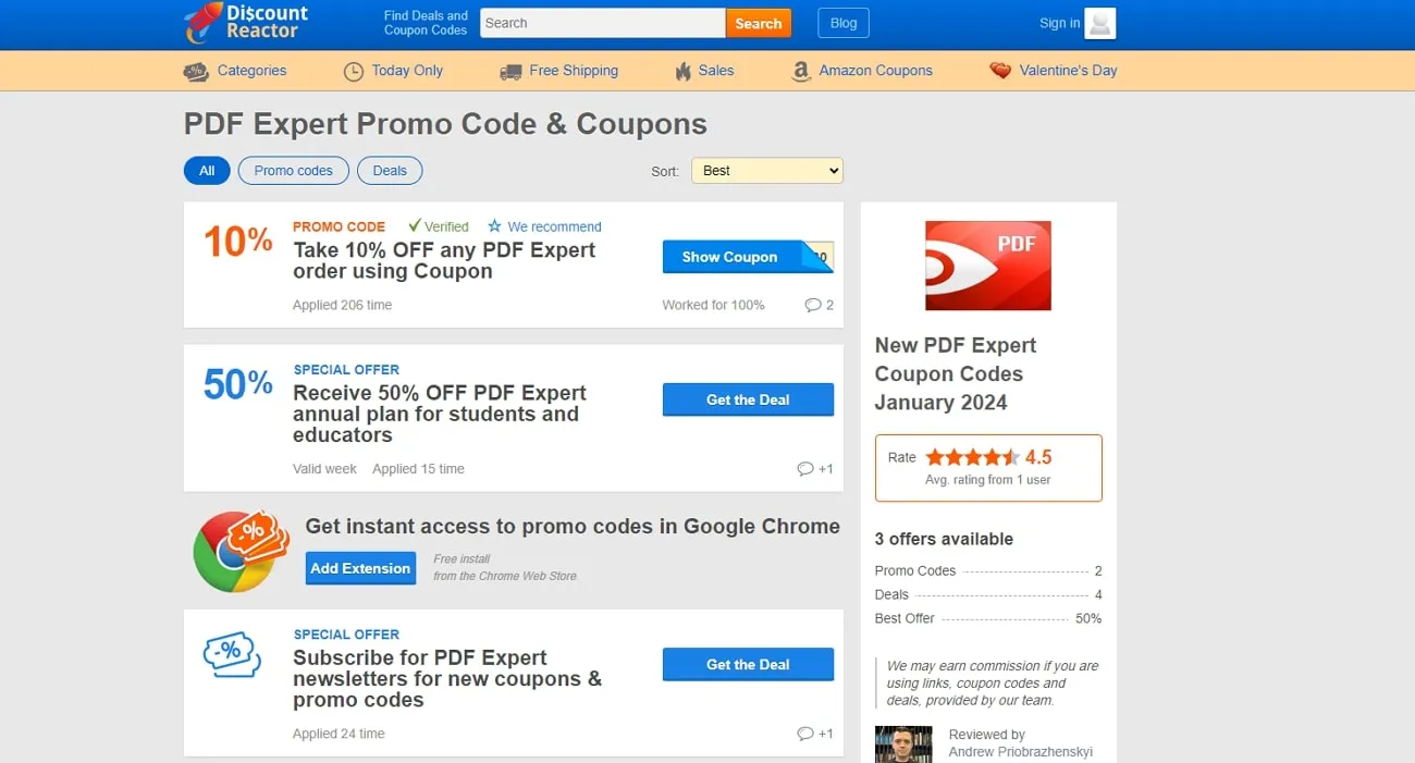 pdf expert promo code discount reactor pdf expert promo website