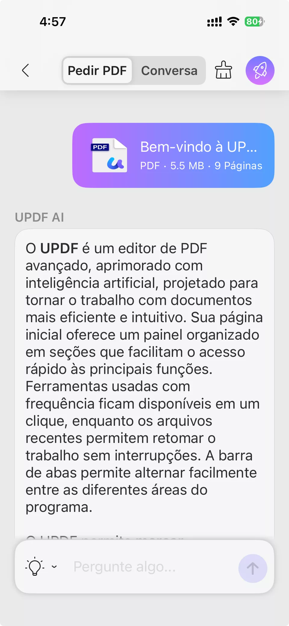 Ferramenta de IA para Conversar com PDF