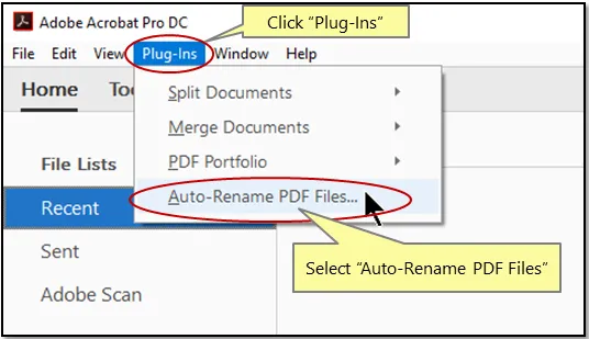 PDF Adobe 이름 대량 변경