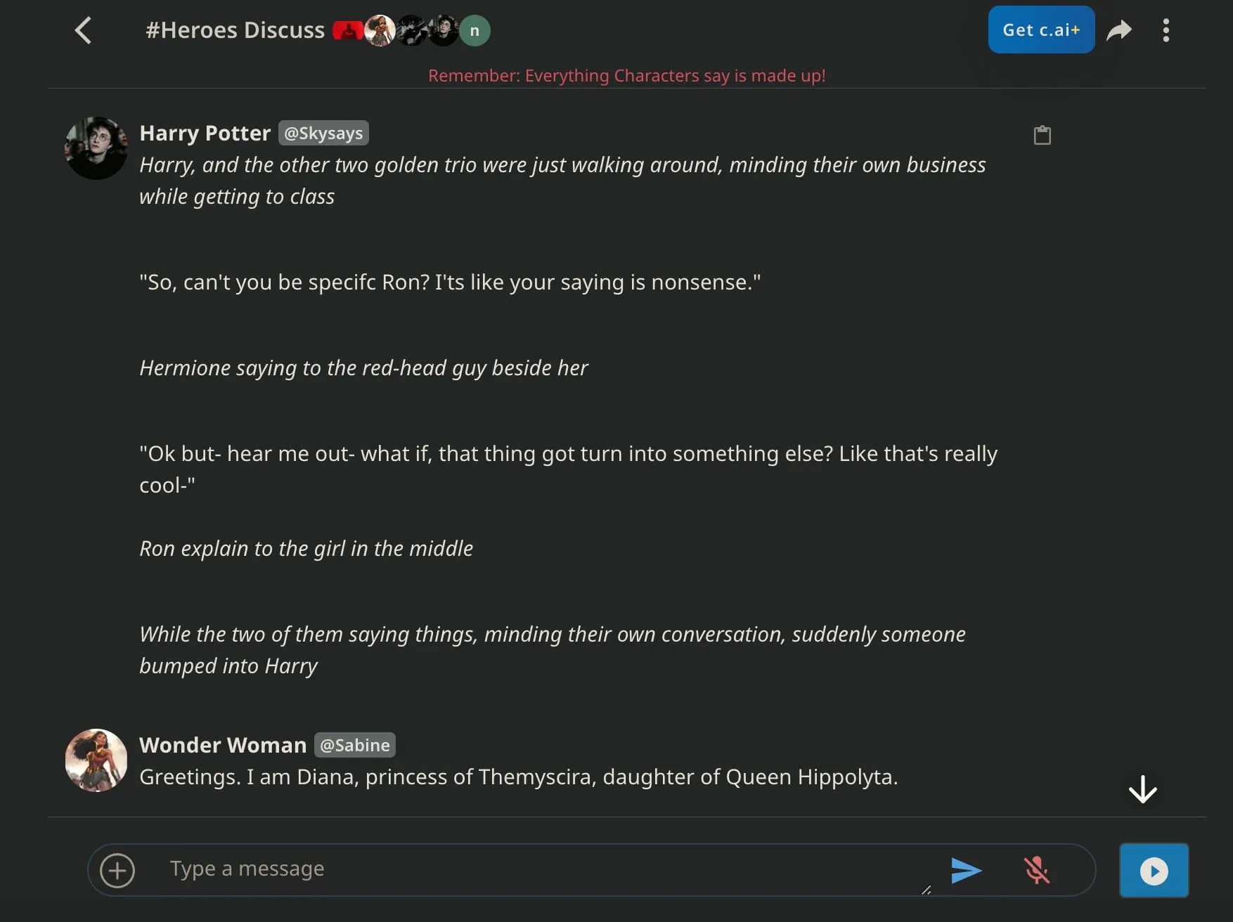 roleplay ai chatbotAI ロール プレイ