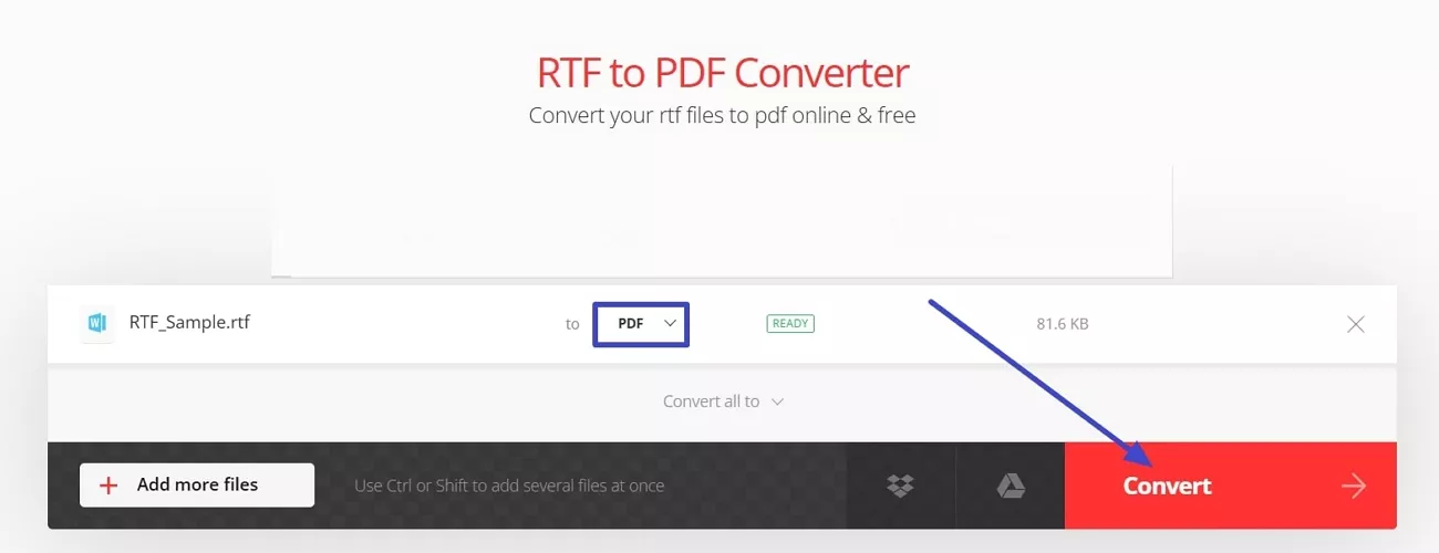 convert to pdf convertio