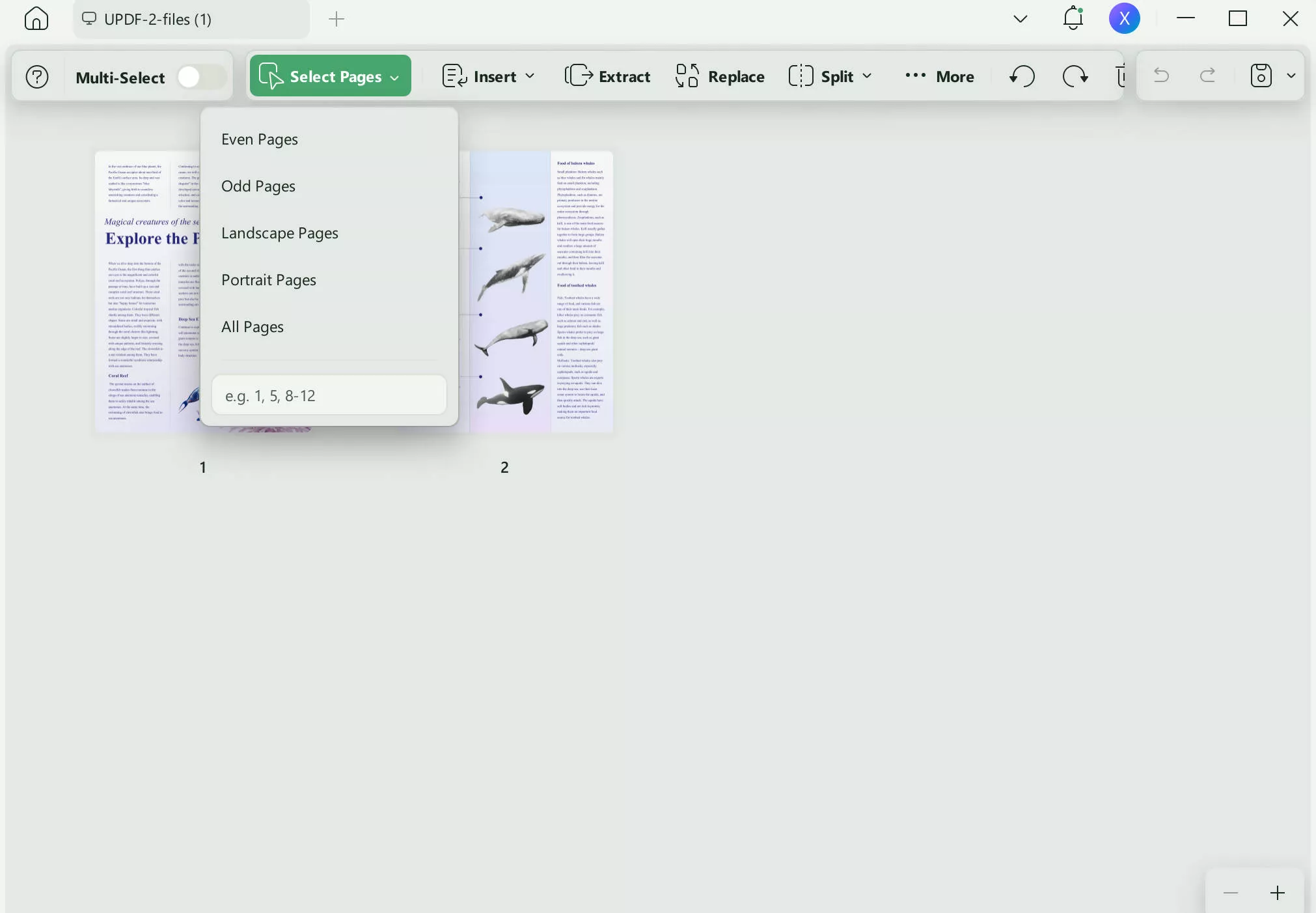 how to delete a pdf page in preview select pages
