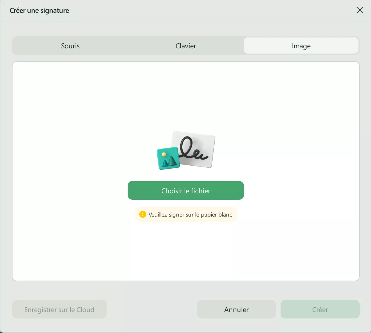 creer signature electronique