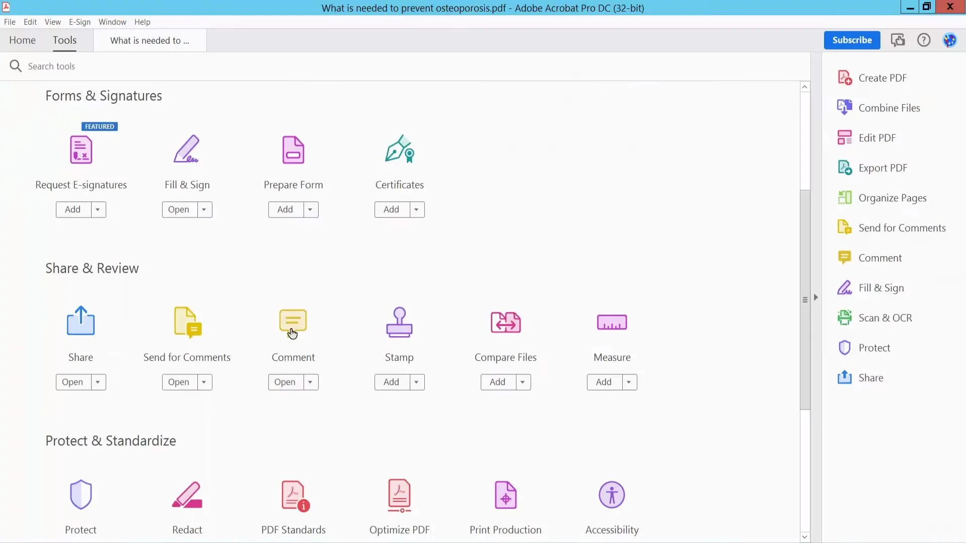 PDFに境界線を追加するAdobe