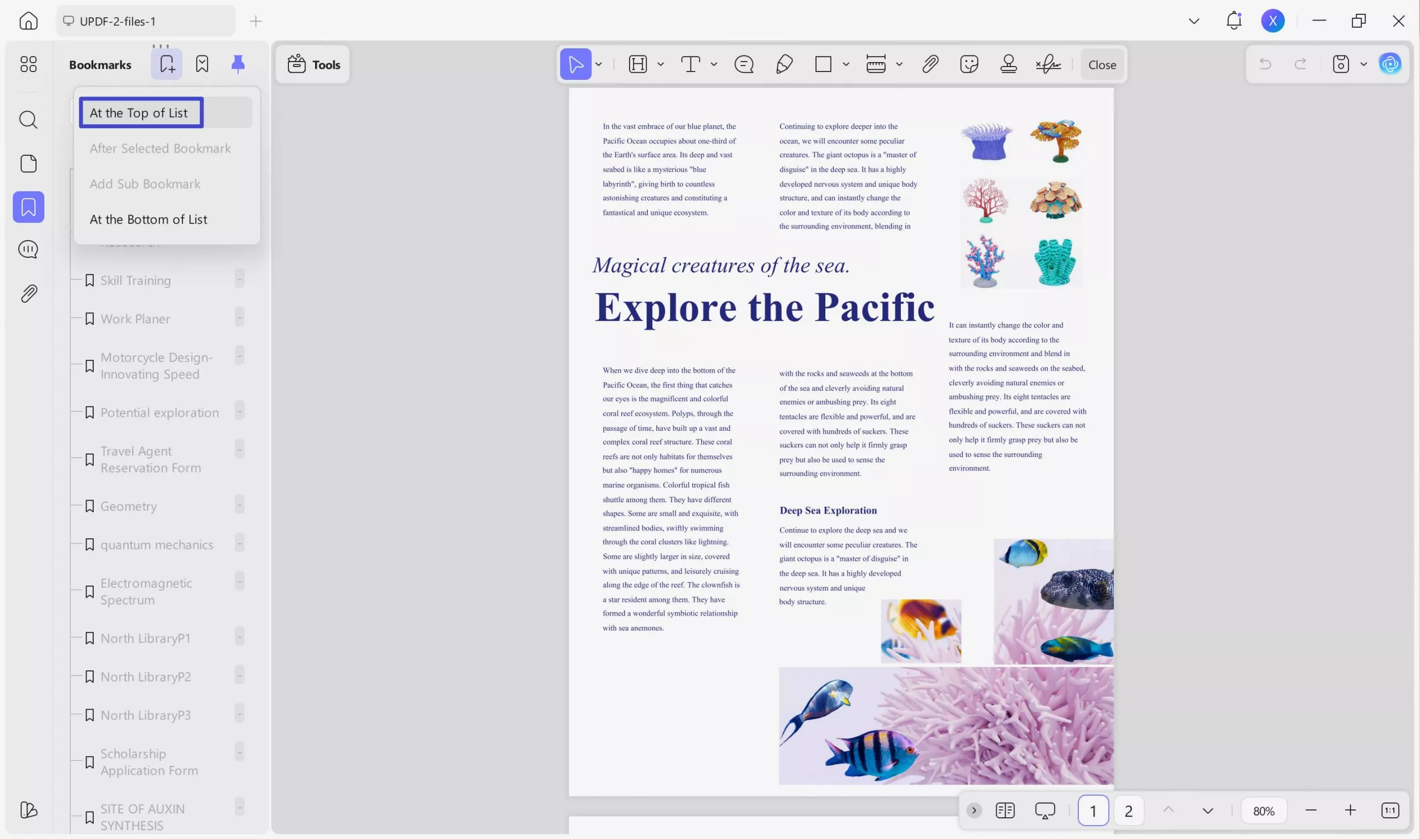 auto bookmark pdf add bookmark