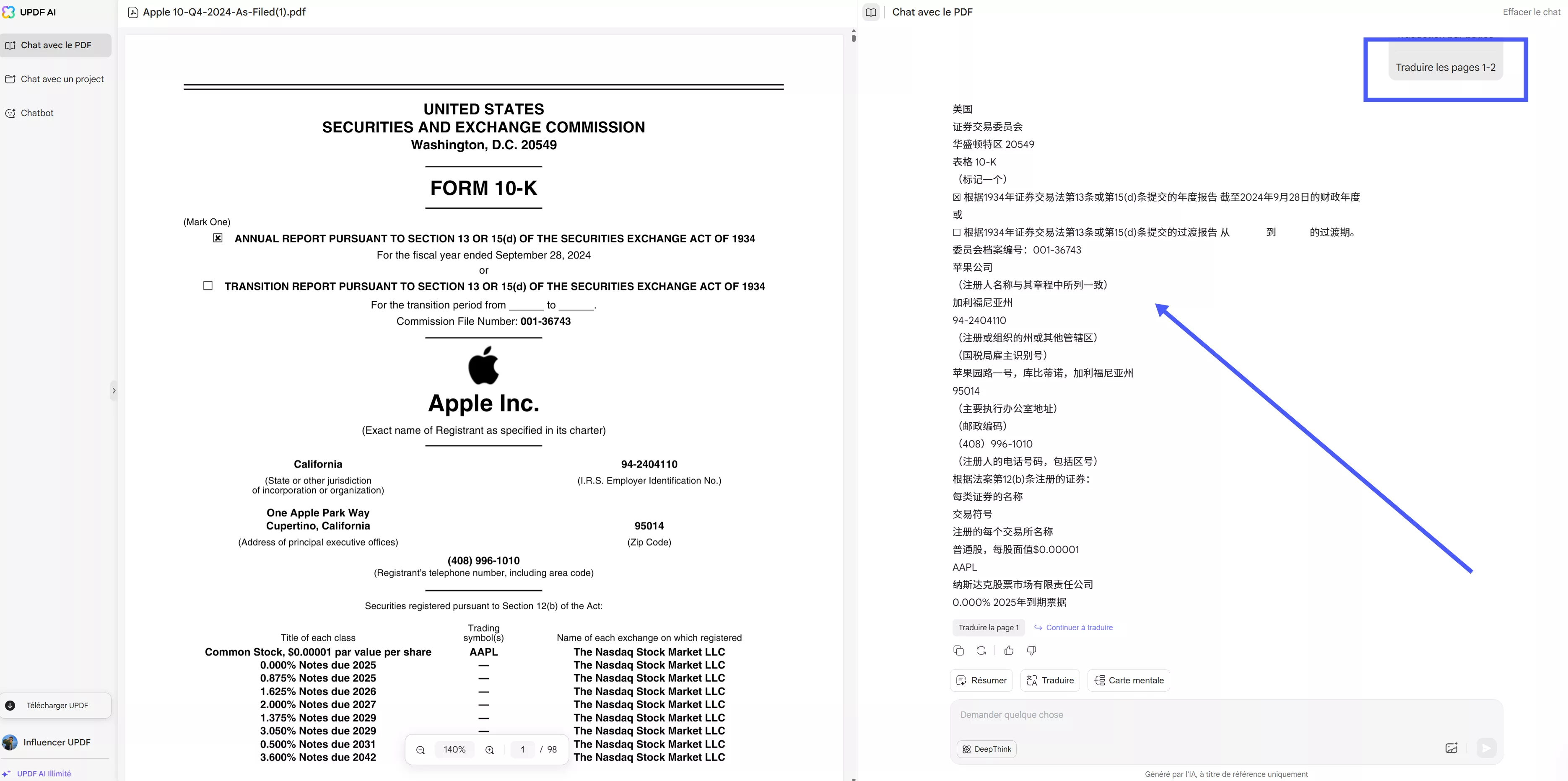 review and copy translated text