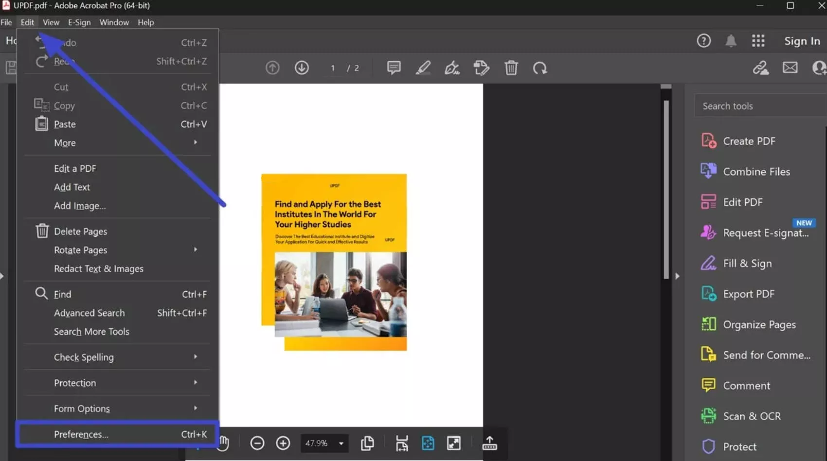 how to create digital signature in pdf access preference settings in adobe