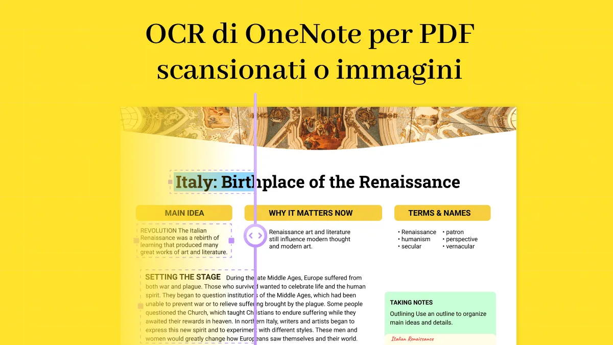 Come utilizzare l'OCR di OneNote per PDF scansionati o immagini?