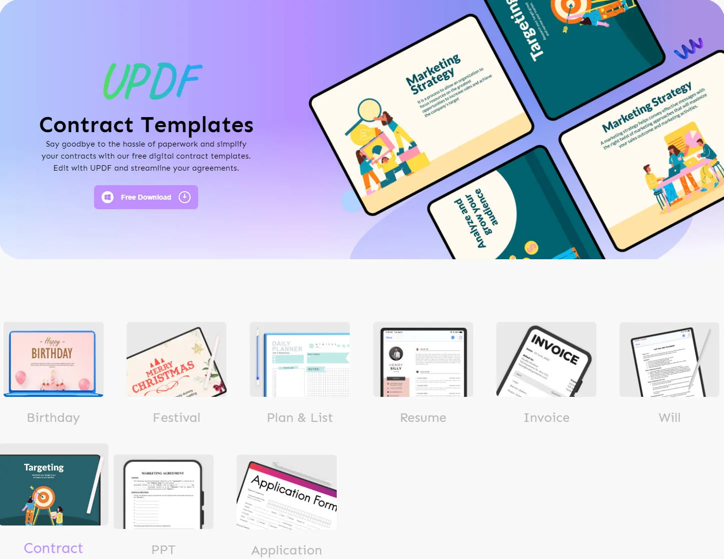 contract pdf download updf