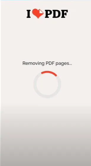 delete pages from pdf android ilovepdf