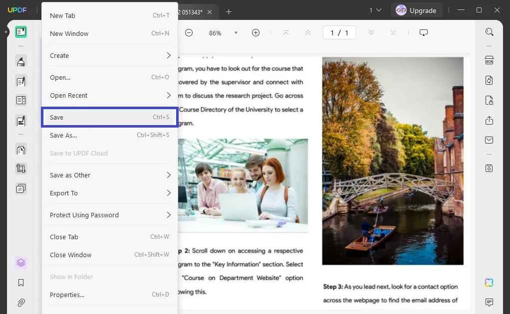 print screen to pdf Save your PDF file.