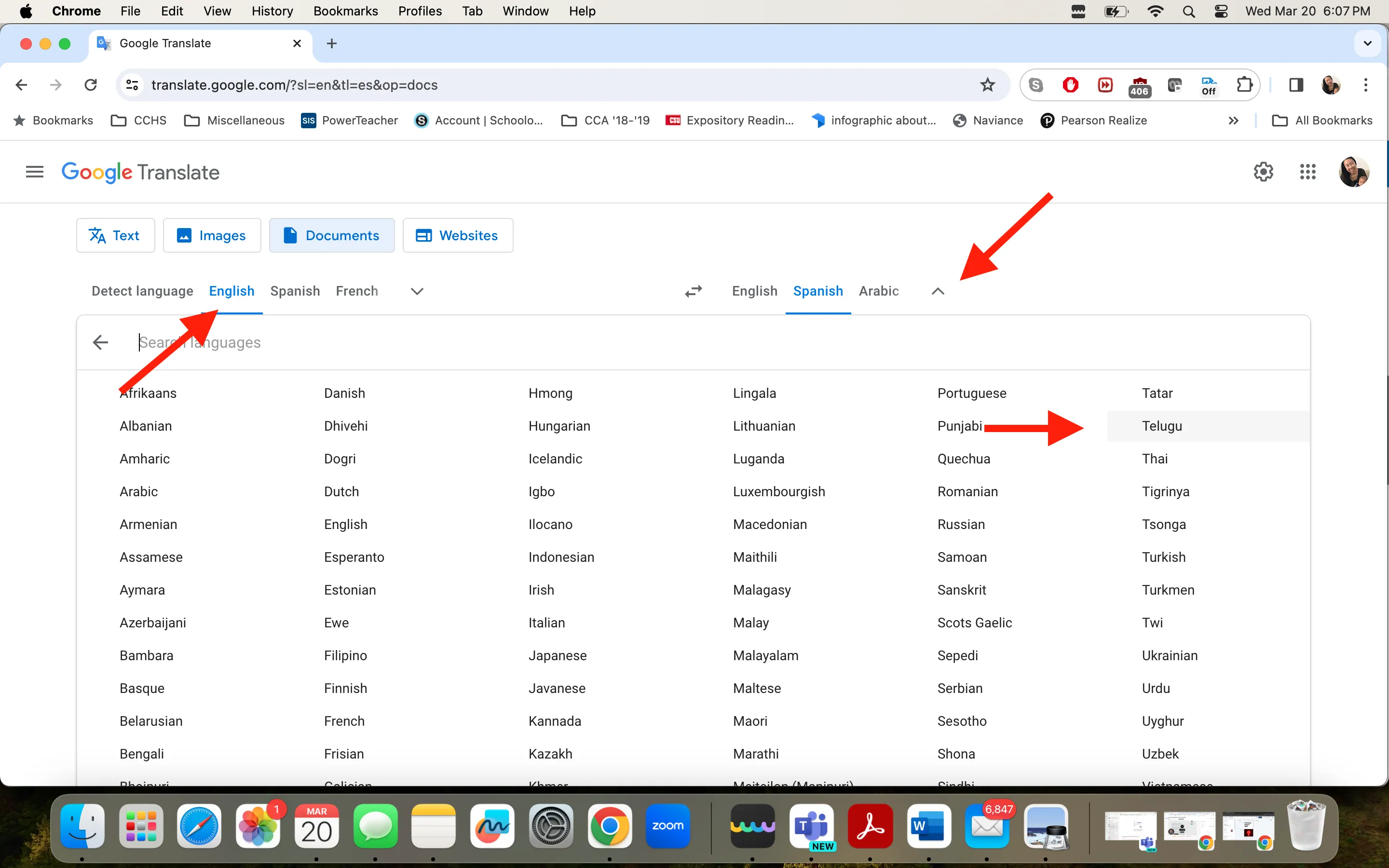 Traduzir PDF de Inglês para Telugu
