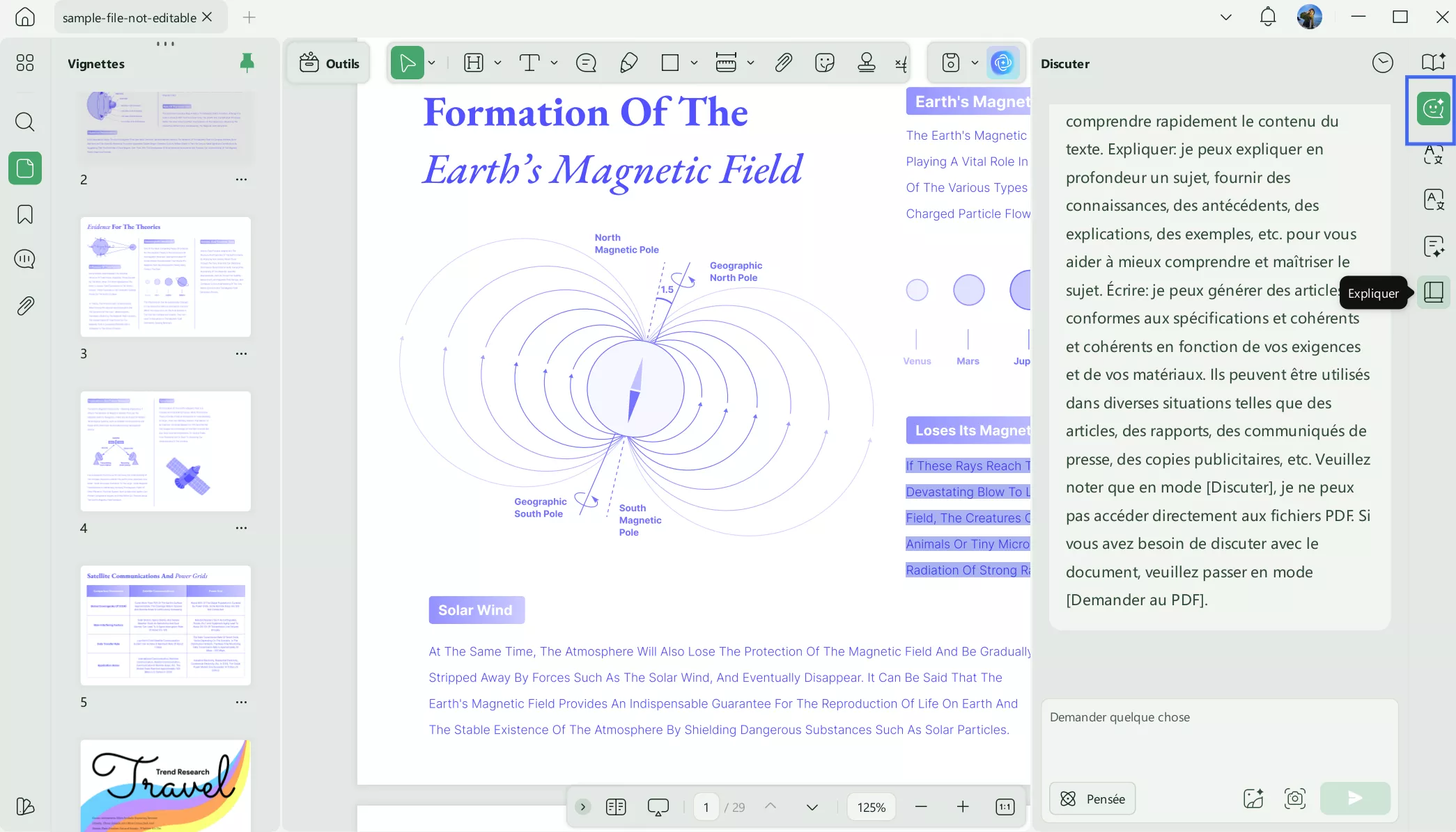 ouvrir le mode chat via updf ai