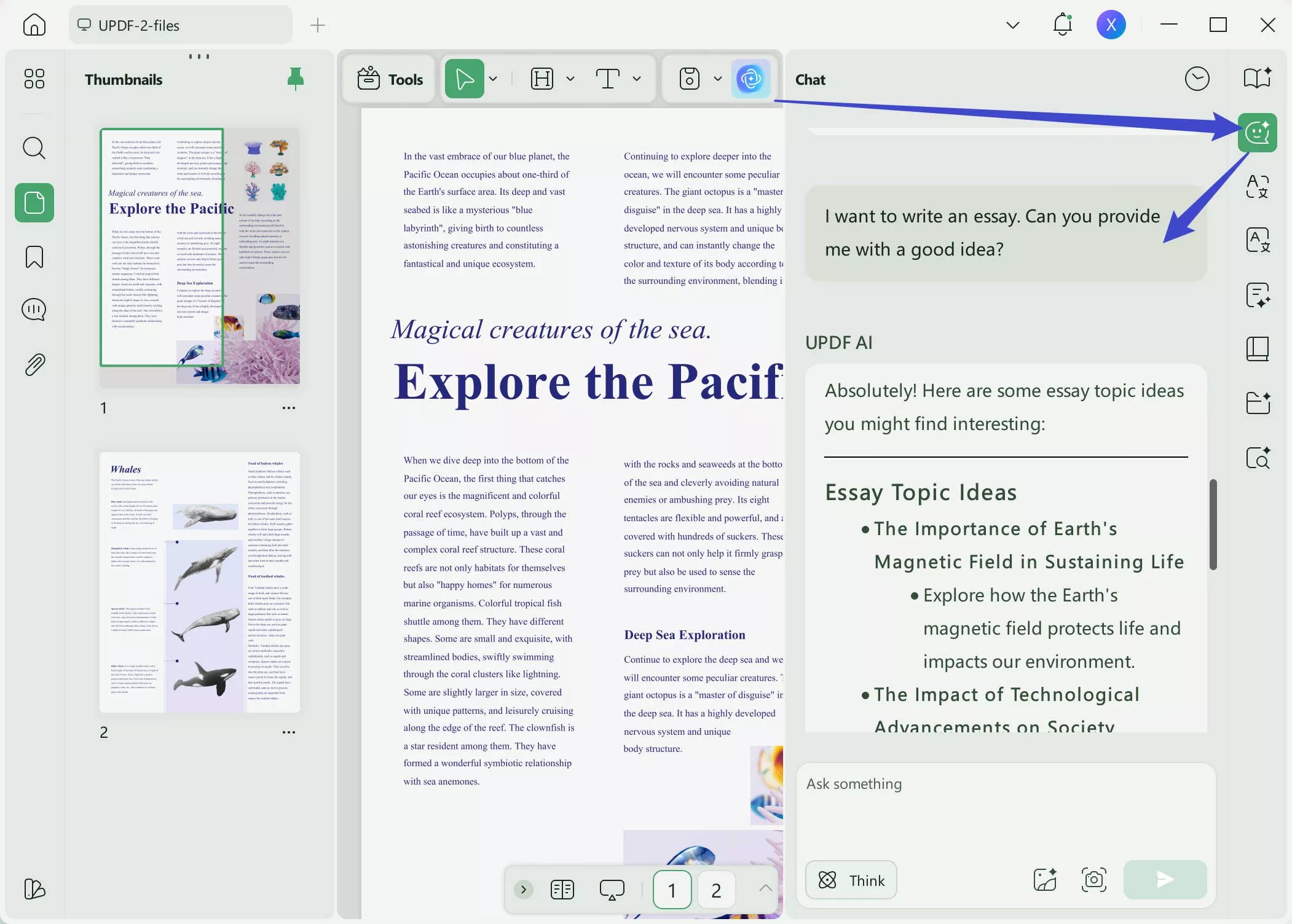 chrome help me write updf