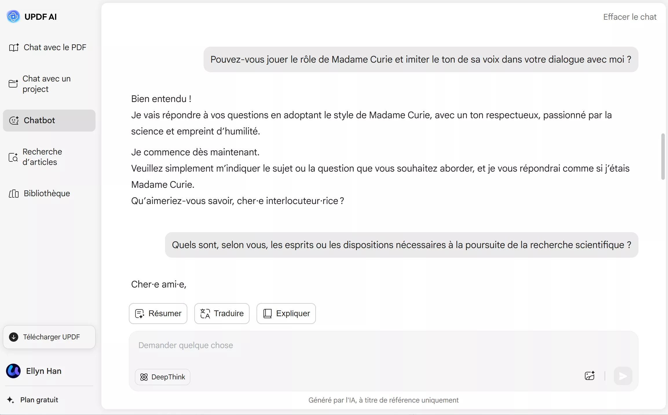chatbot ai jeu de rôle