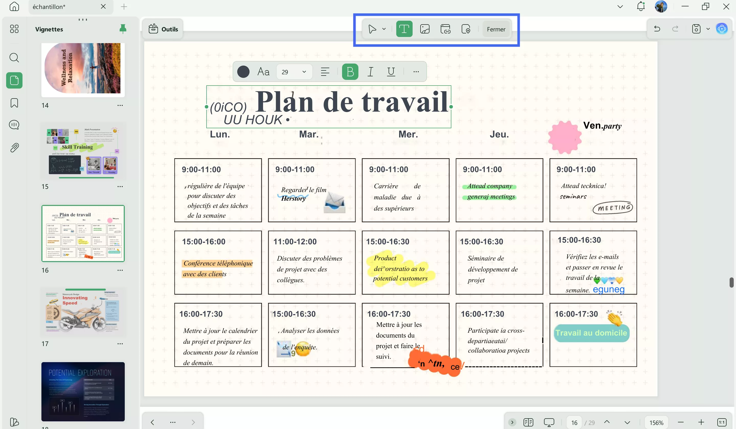 modifier l écriture d une image