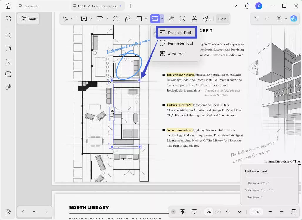 adobe acrobat meetinstrument updf afstand meten