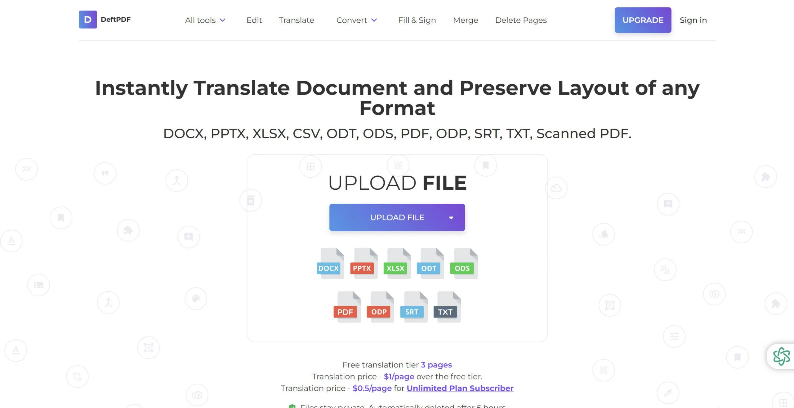 translate english to urdu pdf deftpdf