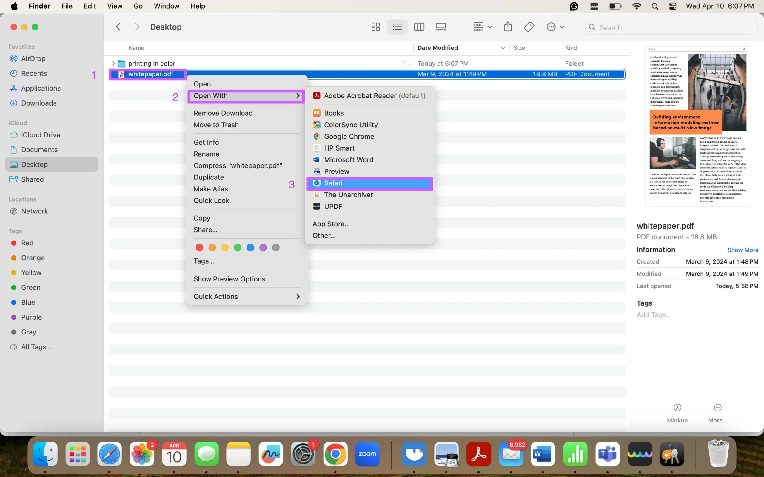 PDF in Farbe drucken Preview drucken