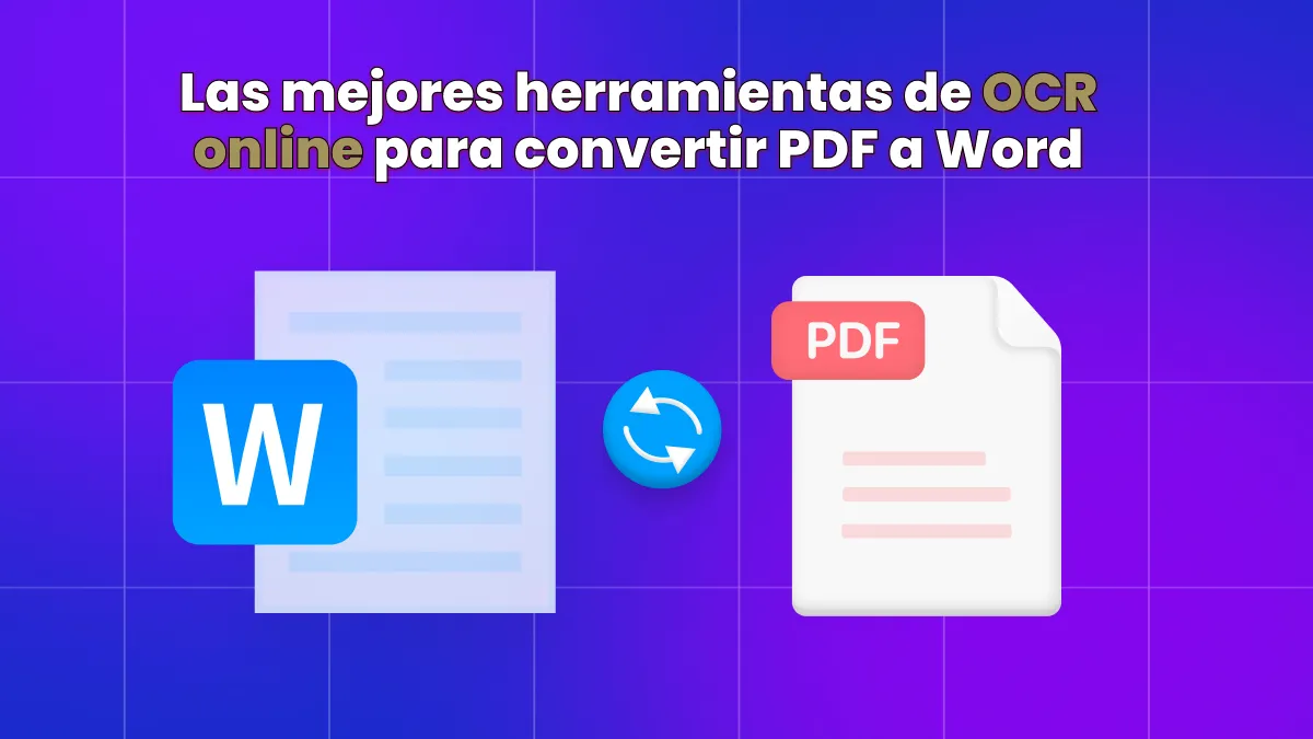 Herramientas de OCR en línea de conversión de PDF a Word mejor valoradas en 2024
