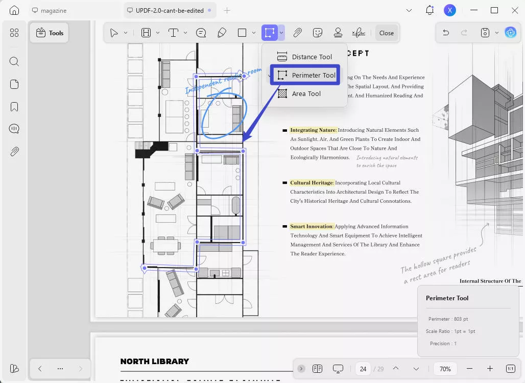 adobe acrobat meetinstrument updf omtrek meten