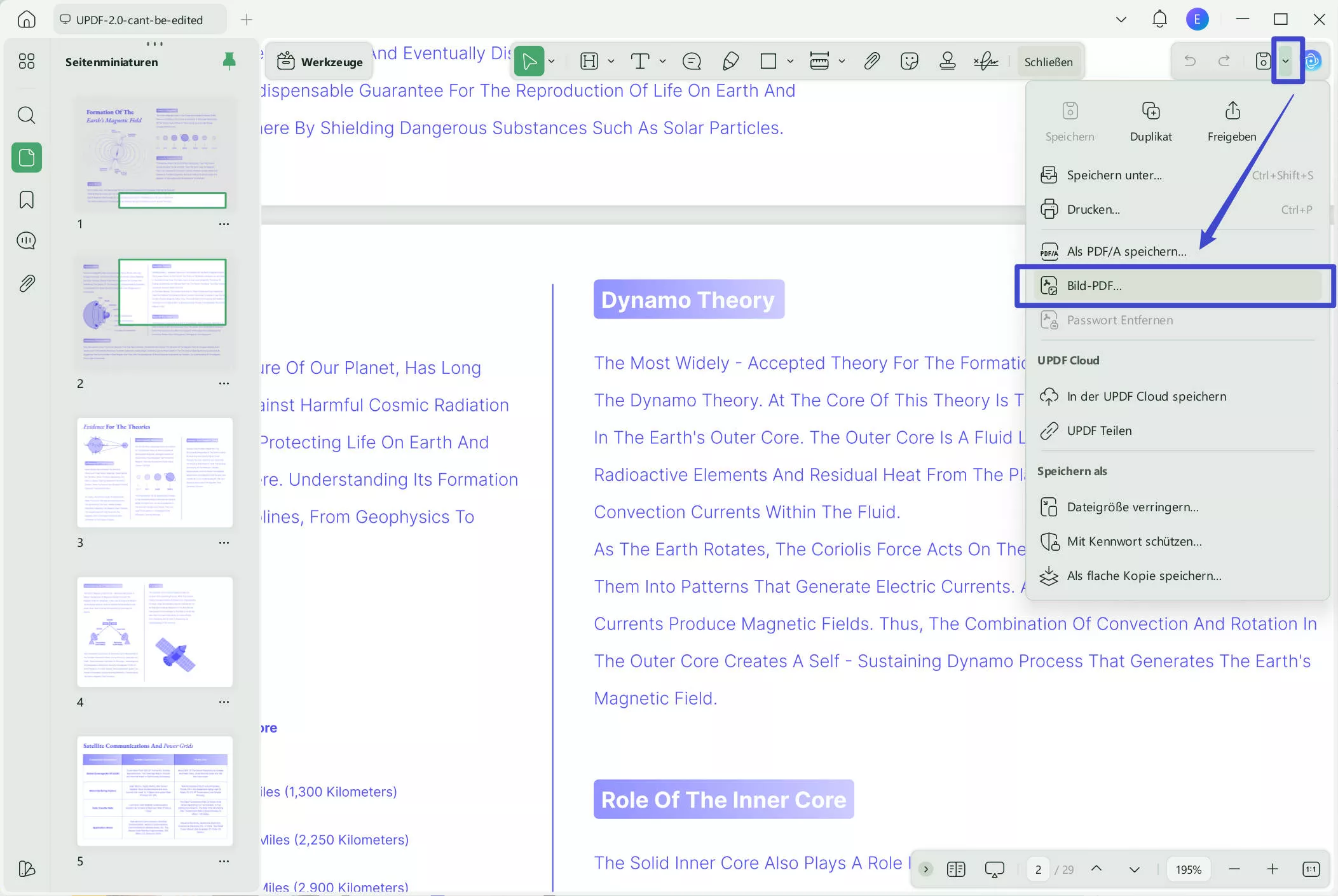 Wie Sie ein PDF auf Facebook posten PDF in Bild