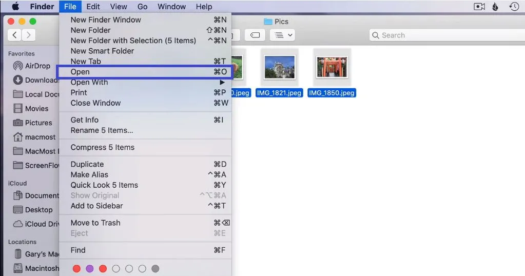 mac preview combine images into pdf Click File and choose Open