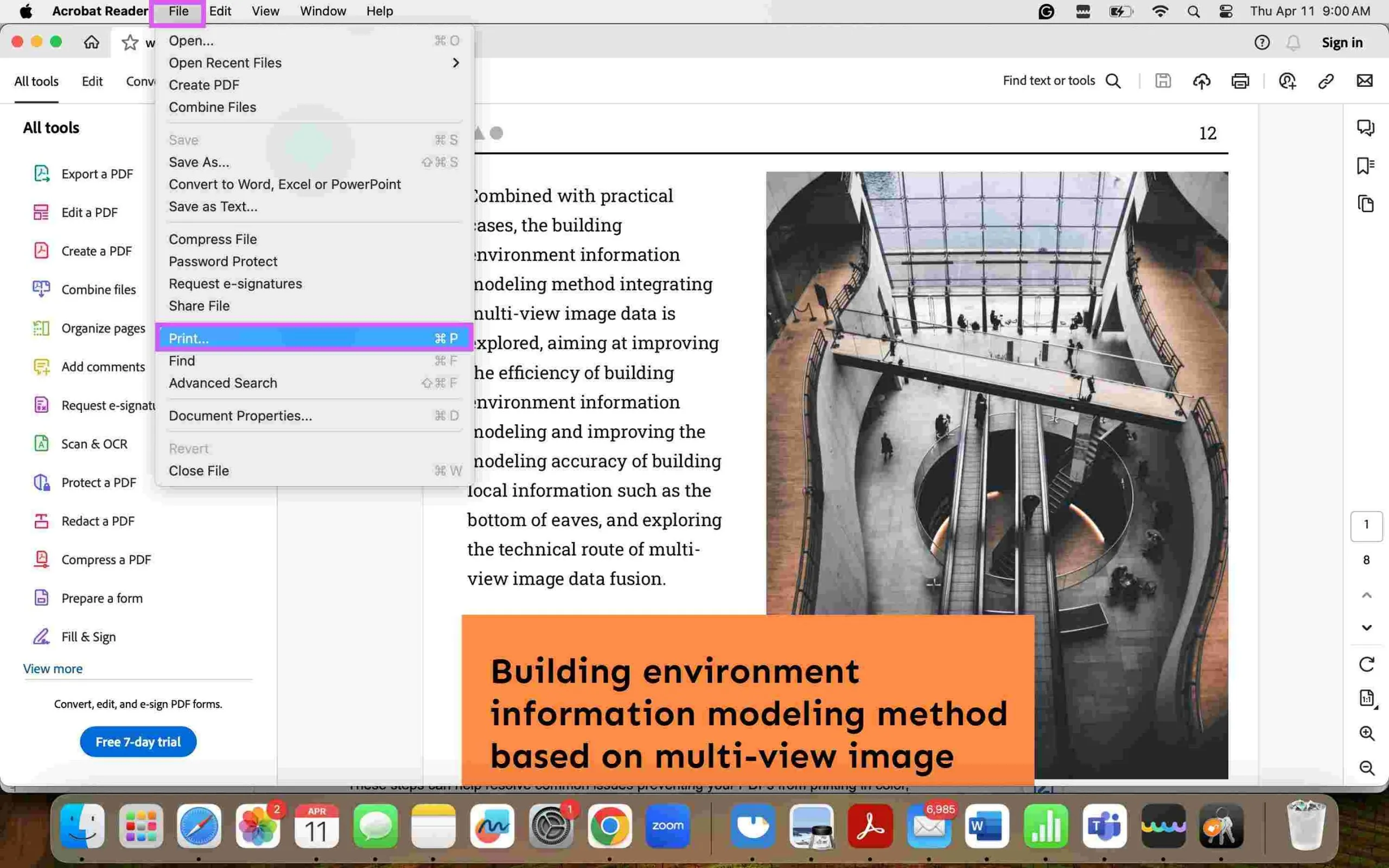 PDF in Farbe drucken Safari prüfen