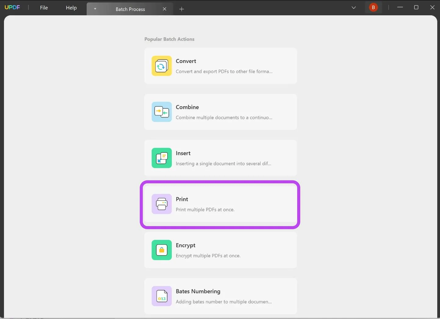 PDF in Farbe drucken UPDF drucken