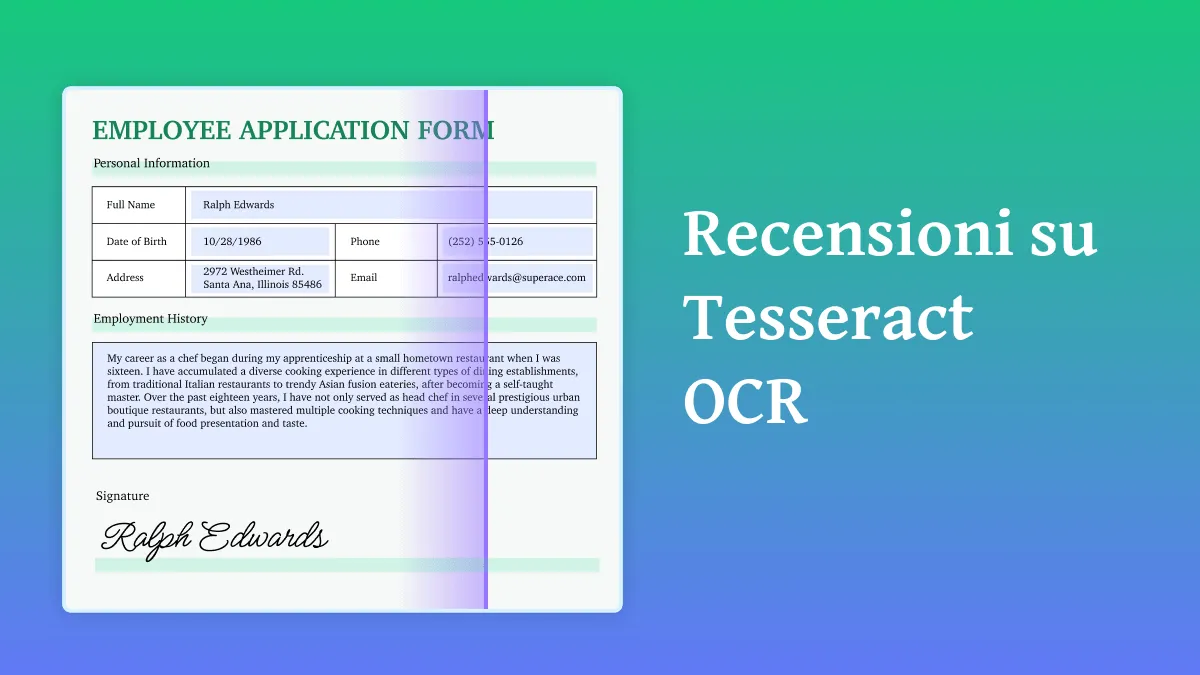 Tesseract OCR, vale la pena usarlo?