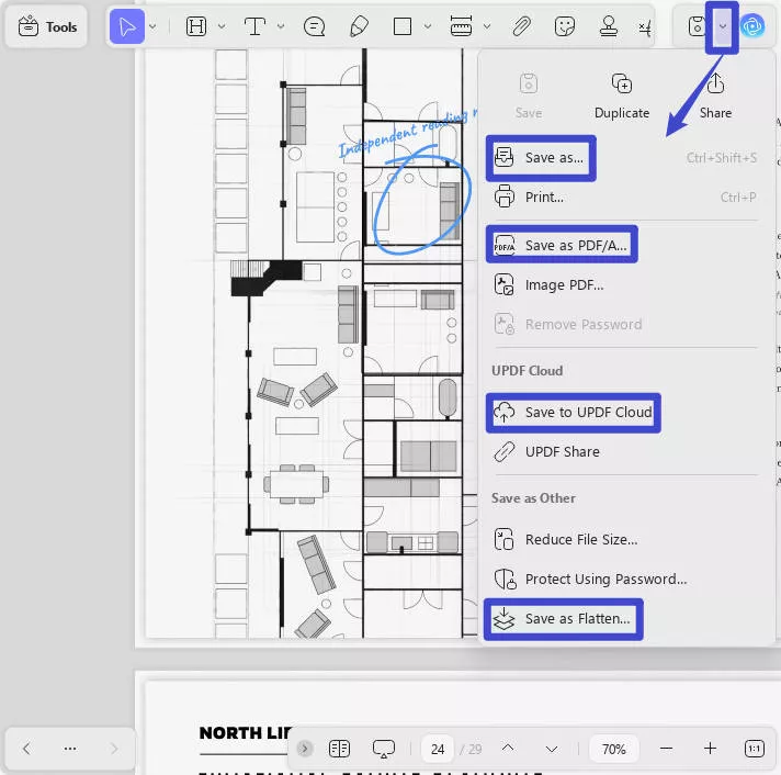 adobe acrobat meetinstrument updf opslaan