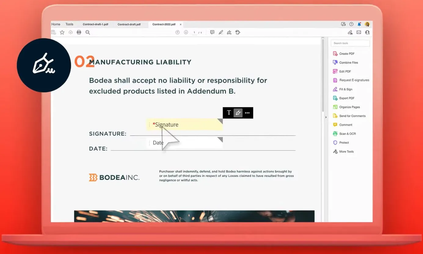send pdf for signature adobe