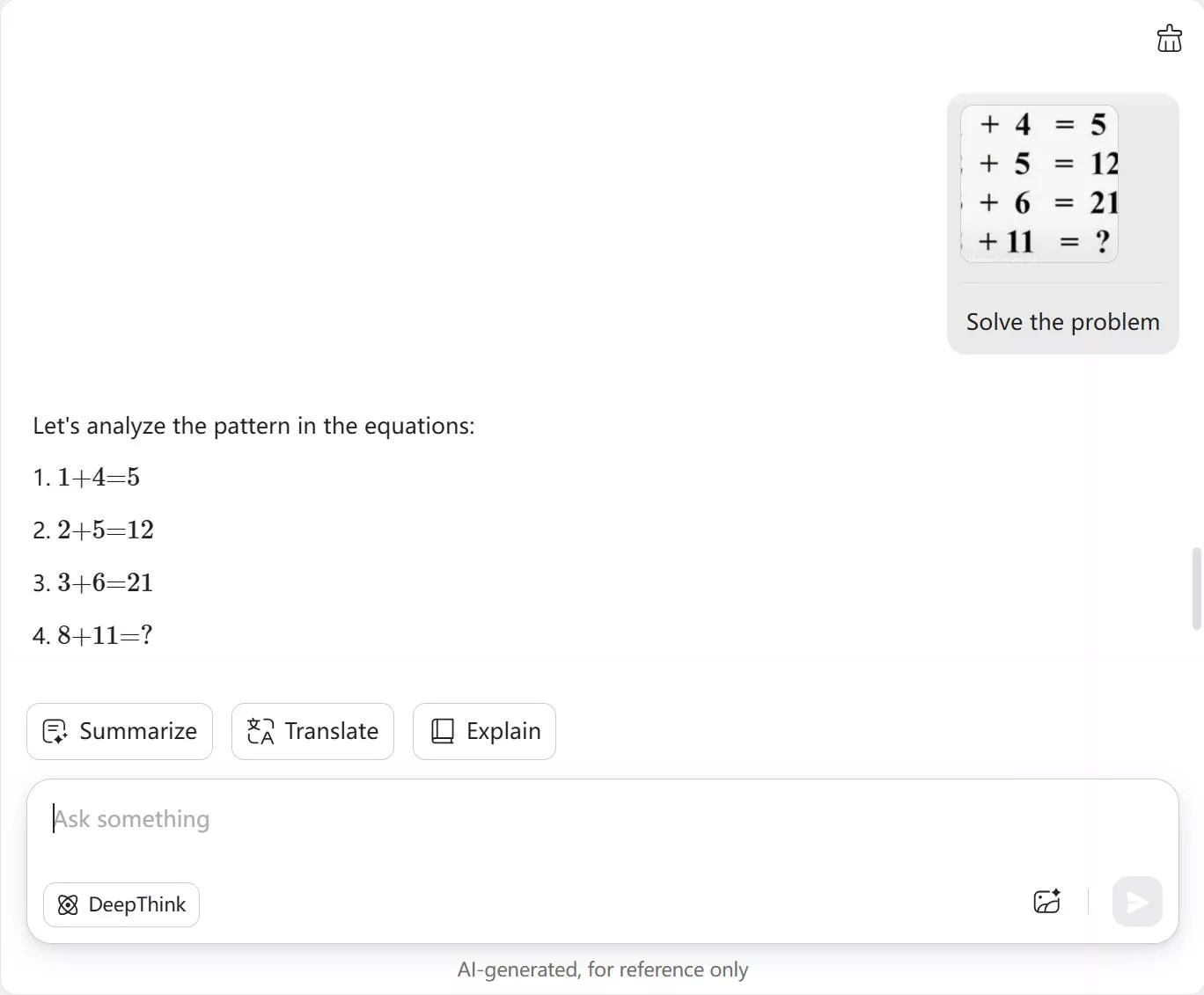 Analyze the problem in the image