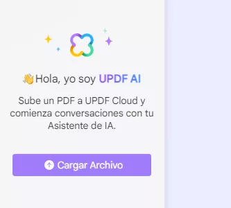 updf ai cargar archivo