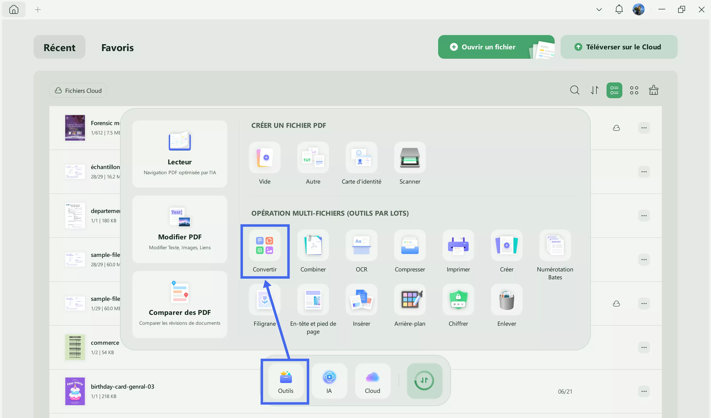 traiter pdf par lots