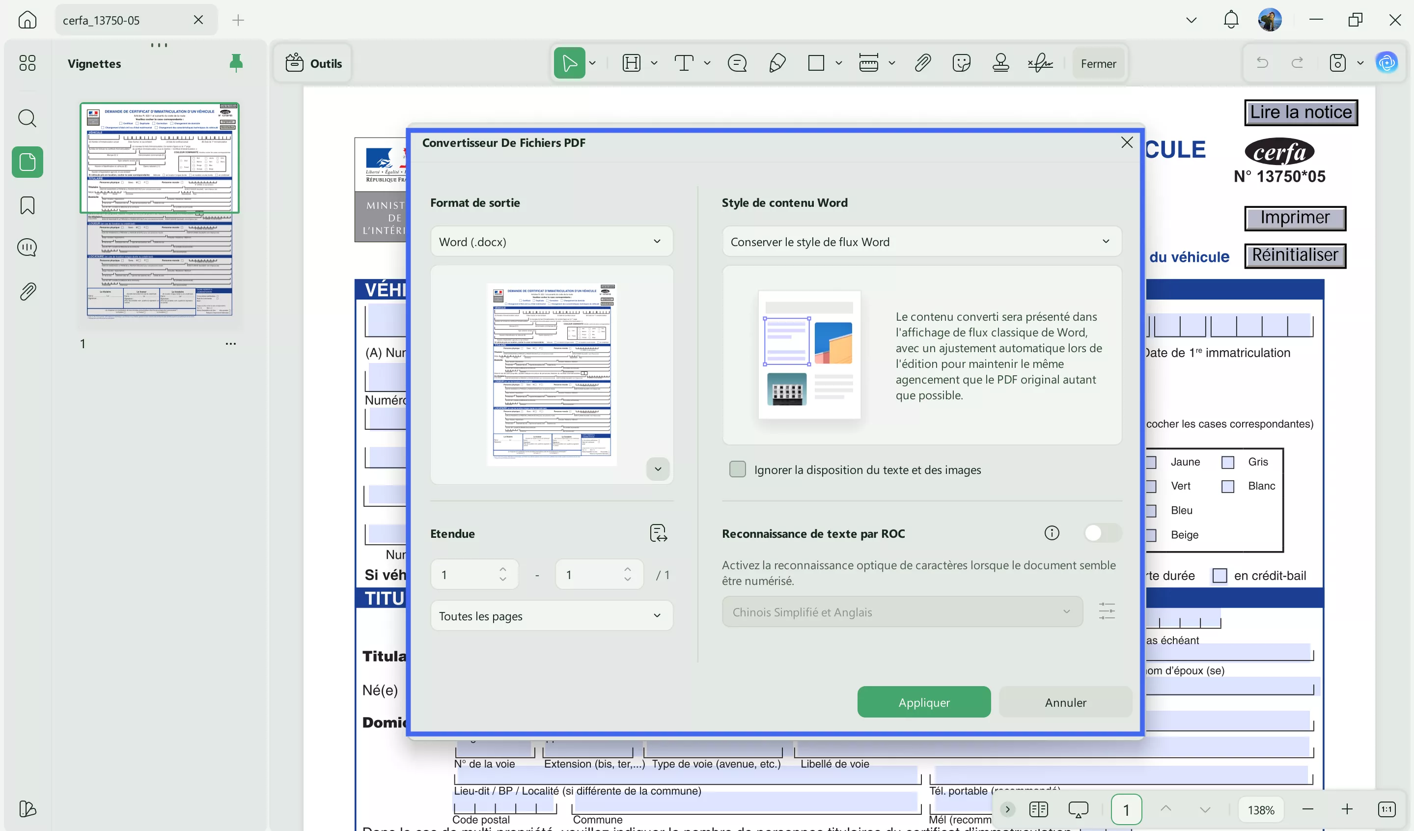 convertir pdf en word