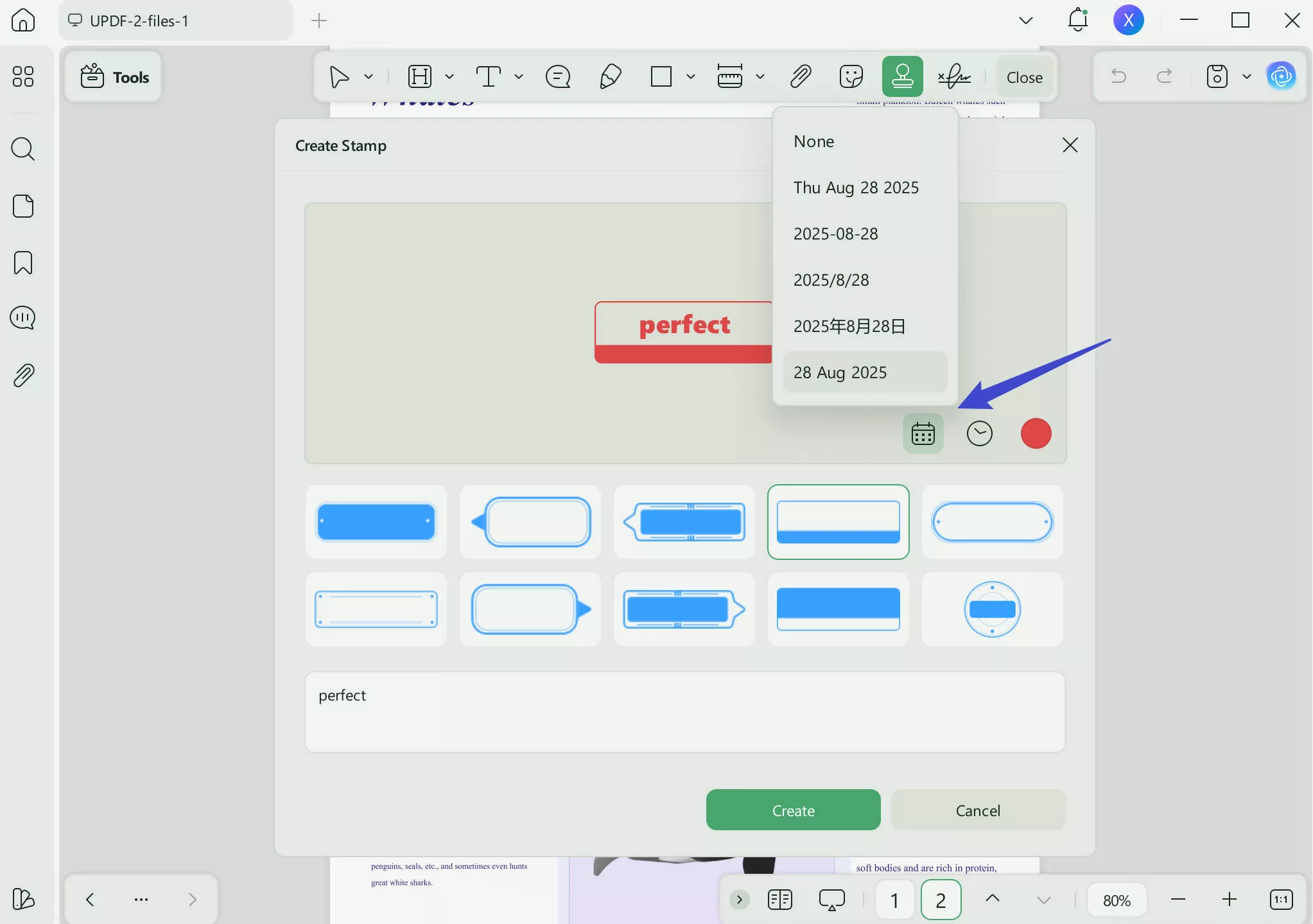 customize the dynamic signature stamp with UPDF