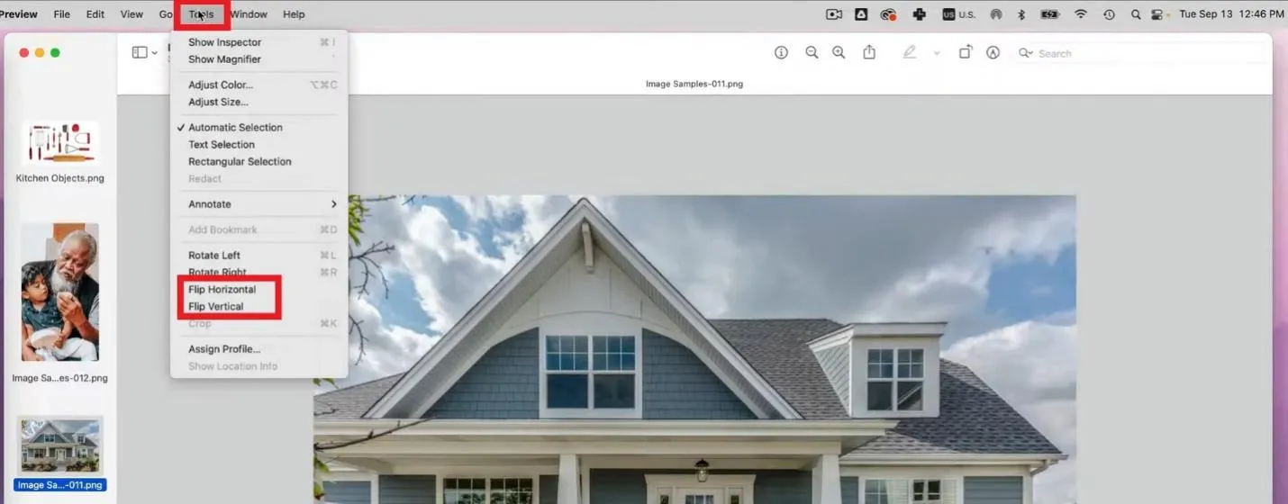 rotate image mac