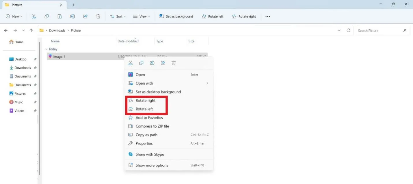 rotate image windows