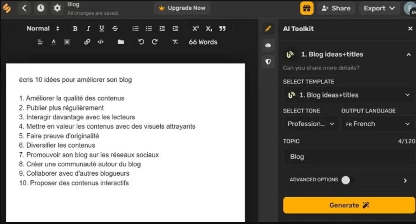 ai blog writer Simplified