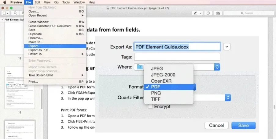 How to edit a downloaded PDF on Mac save your edited pdf with preview