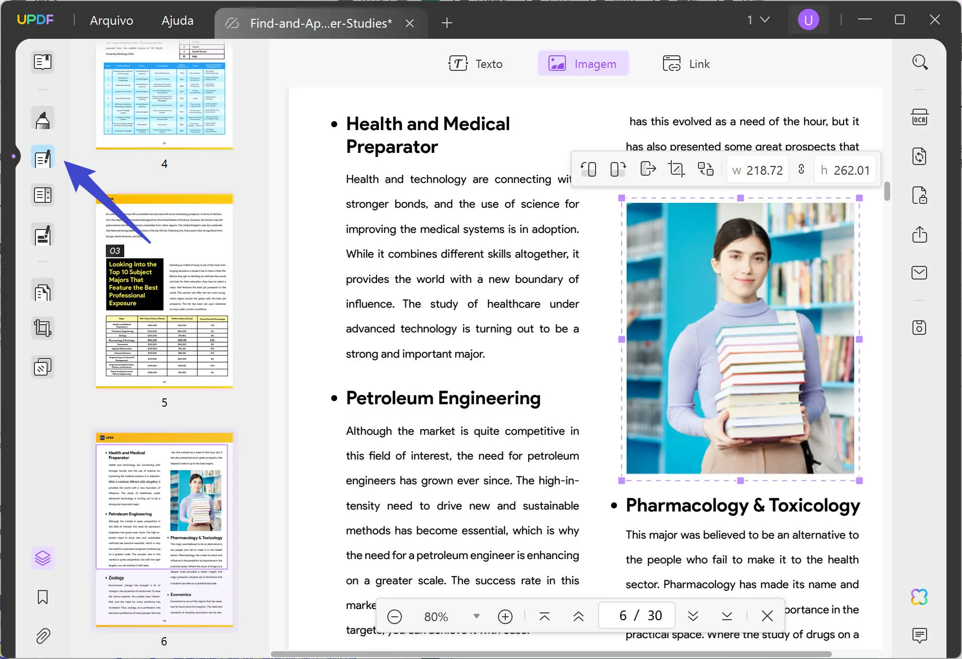 Adicionar GIF ao PDF com UPDF