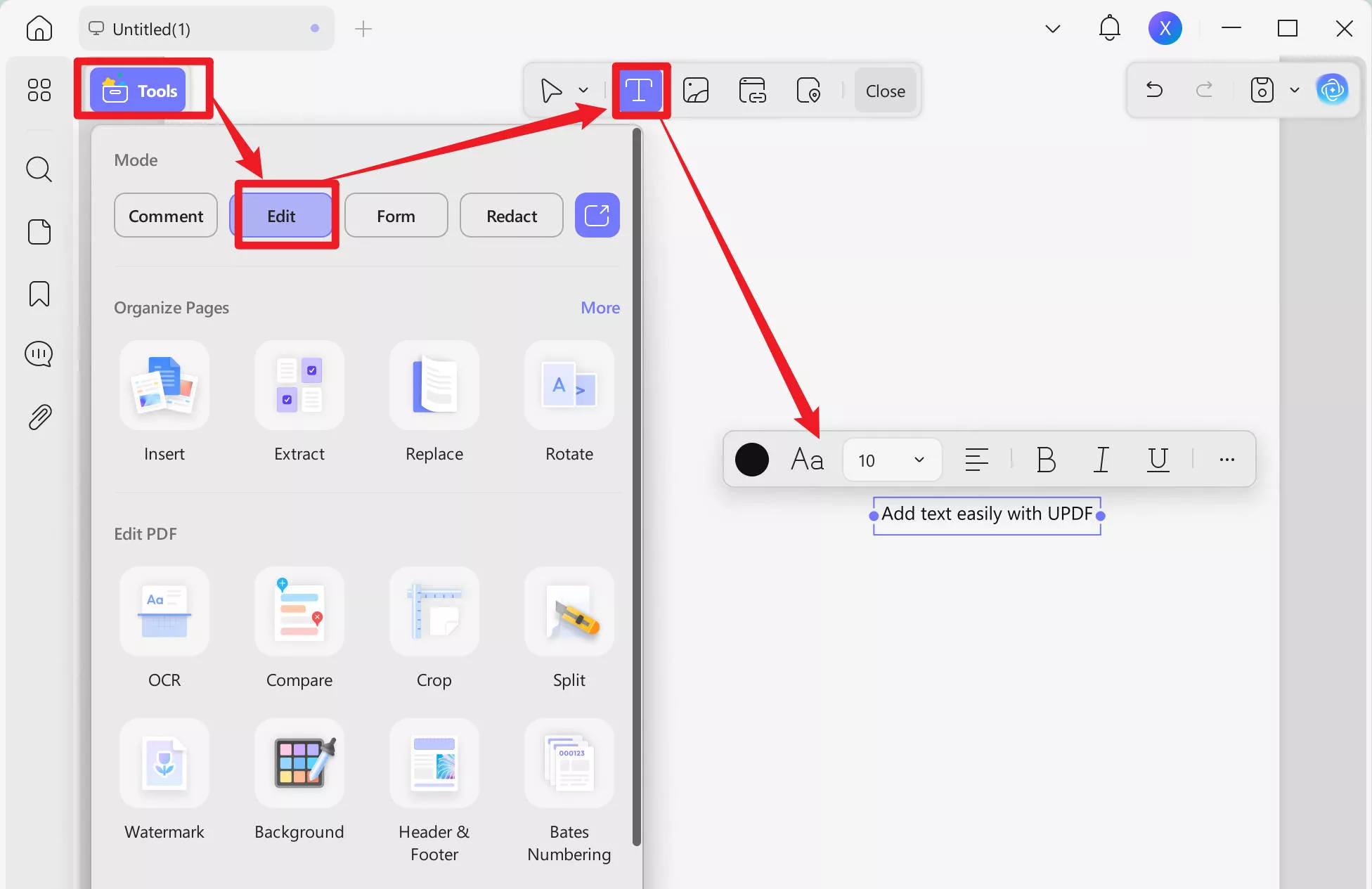 create a tagged pdf updf edit
